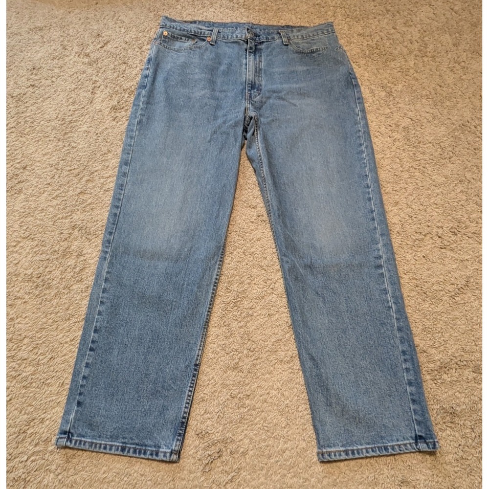 Levis 550 Relaxed Fit Jeans Blue Denim Mens 40x32 Medium Wash Pants Classic